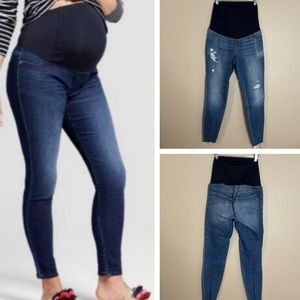 Isabel Maternity by Ingrid & Isabel Crossover Panel Skinny Jeggings Jeans 4